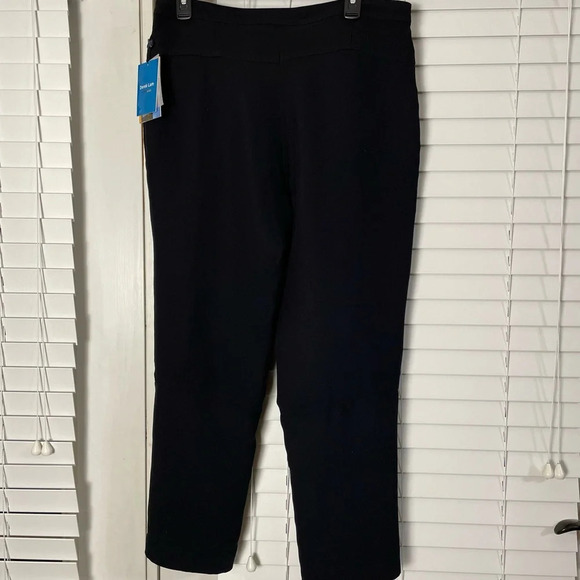 Derek Lam Design Nation Pants  Black Pleated Dress Cropped Career Sz 12 - Picture 2 of 9